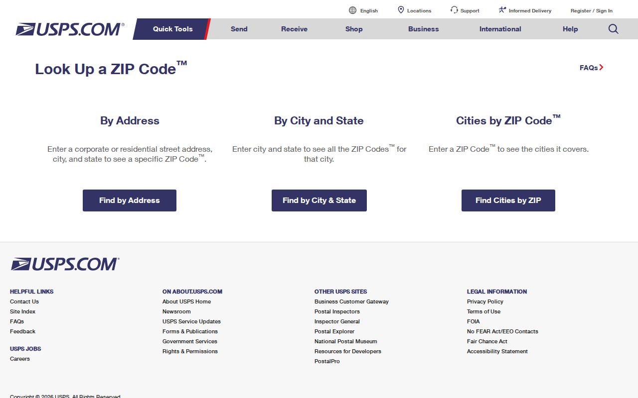 Cherry Hill ZIP code directory USPS address-to-ZIP lookup